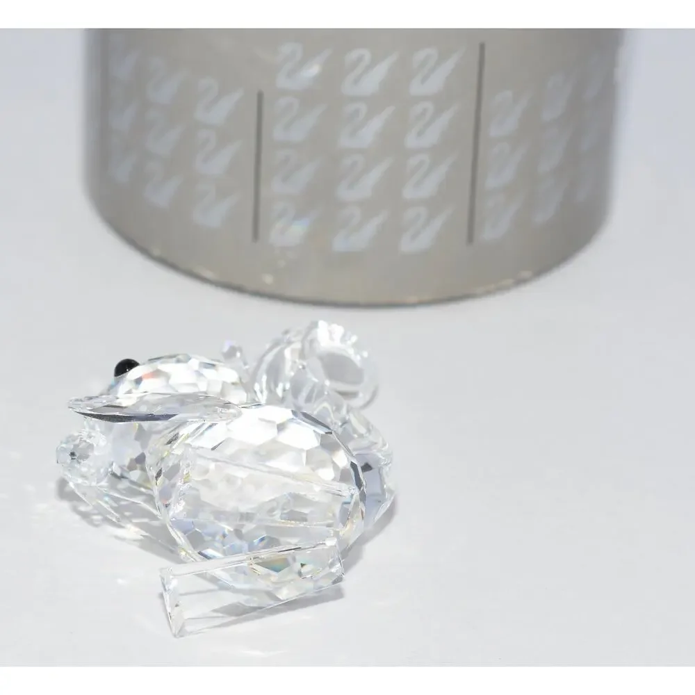 Swarovski Woodland Friends Silver Sparkling Crystal Squirrel Figurine Retired